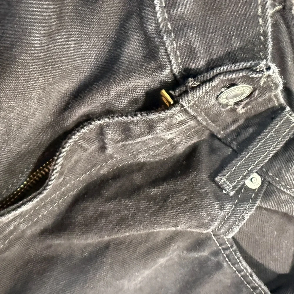 Levis 505 Jeans Mens 36x30 Black Regular‎ Straight Mid Rise Medium Wash